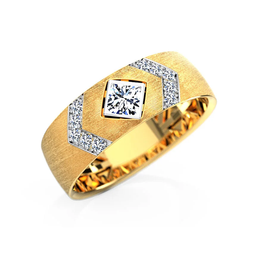 Royal Chevron Diamond Ring