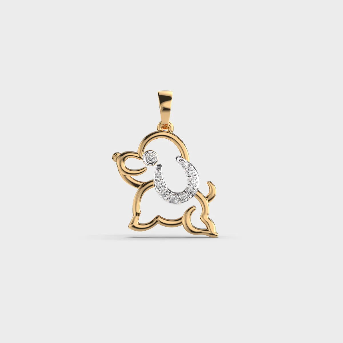 Puppy Love Diamond Pendant