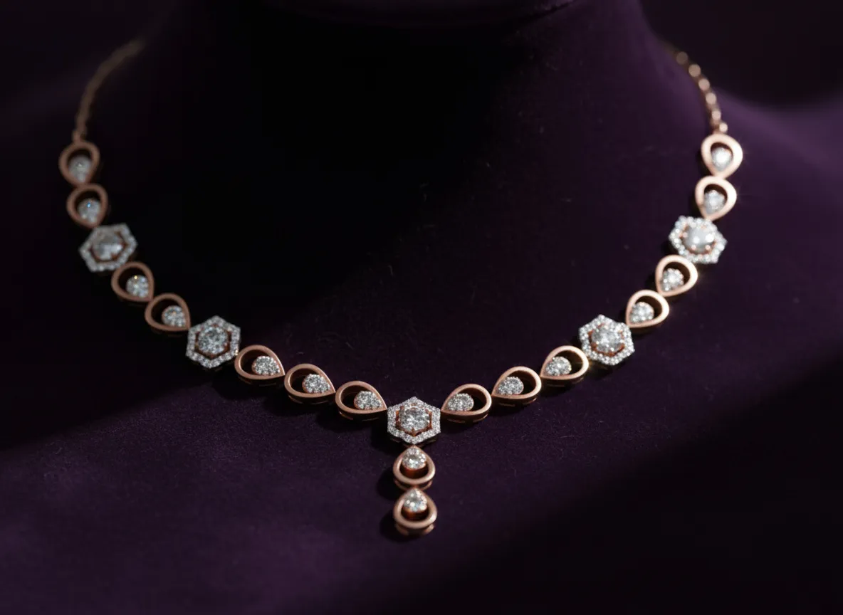 Celivra Diamond Drop Necklace
