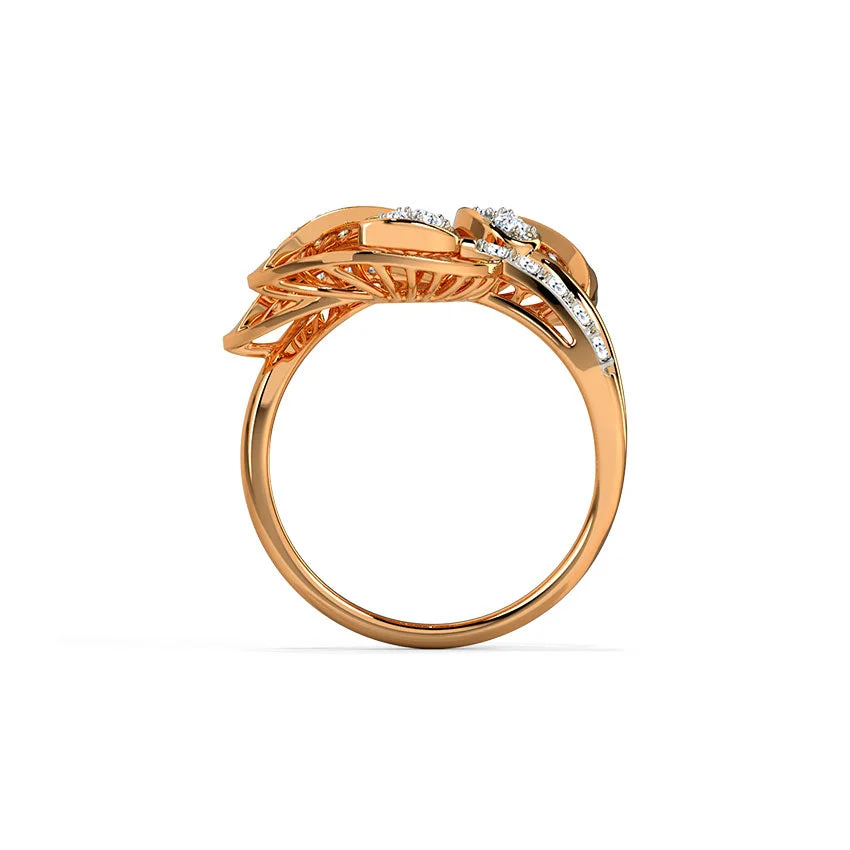 Elysian Leaf Diamond Ring
