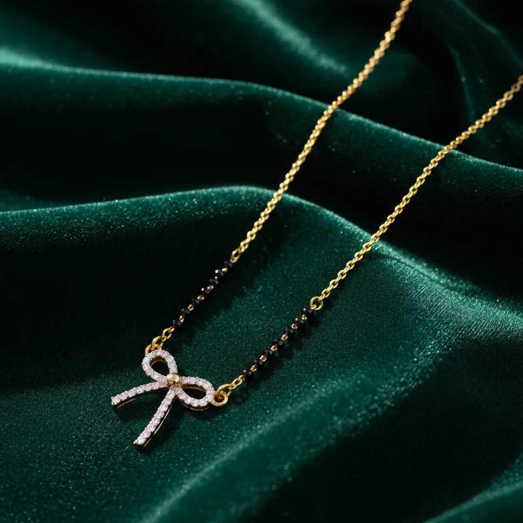 Adira Crystal Bow Mangalsutra
