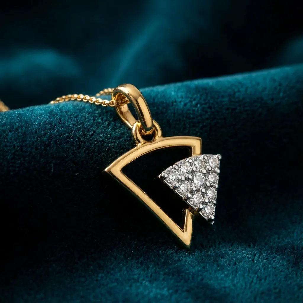 Trigon Pavé Pendant