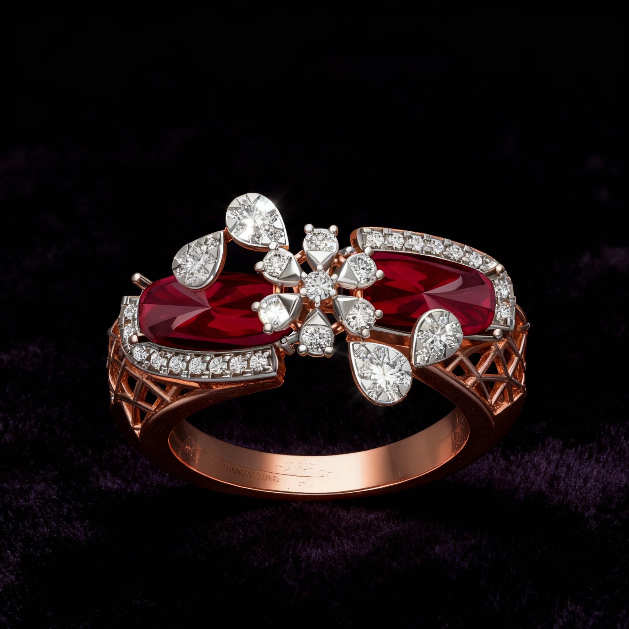 Elysian Ruby Bloom Ring