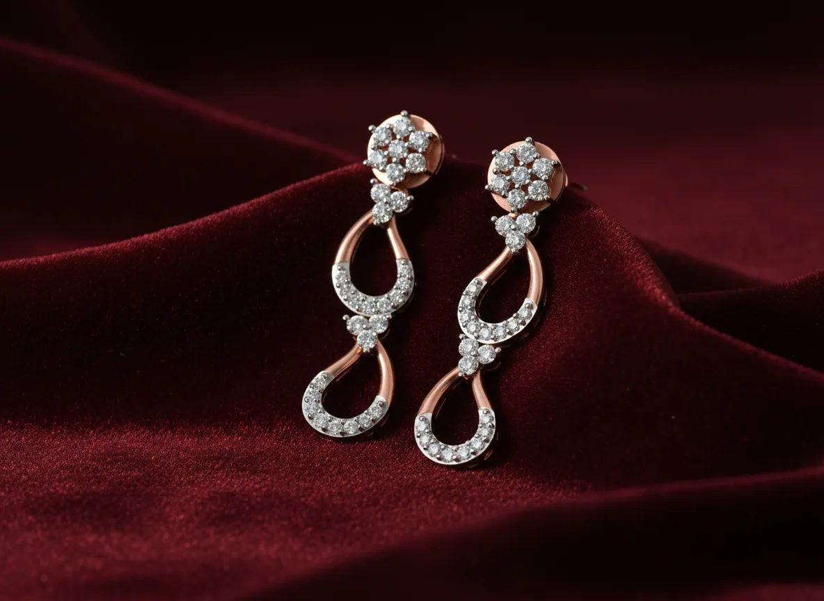 Virex Dual Loop Diamond Earrings
