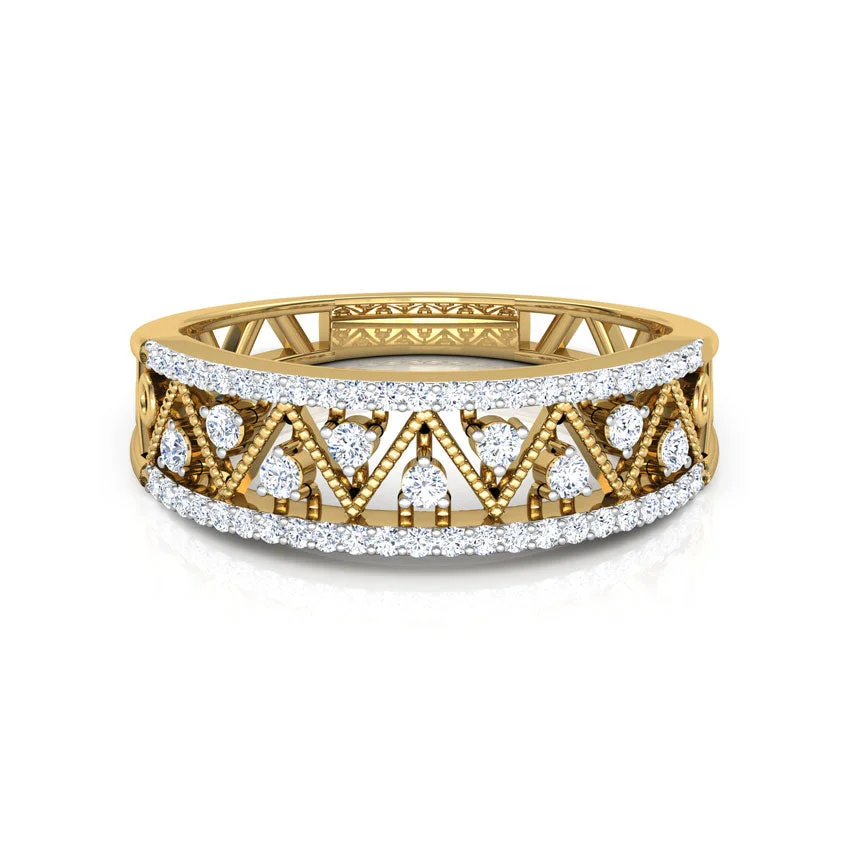 Royal Lattice Diamond Ring