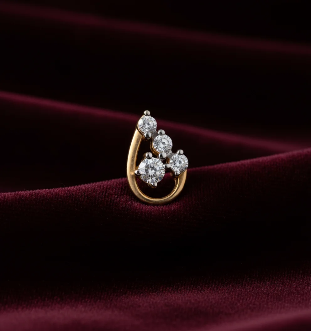 Aria Diamond Teardrop Stud