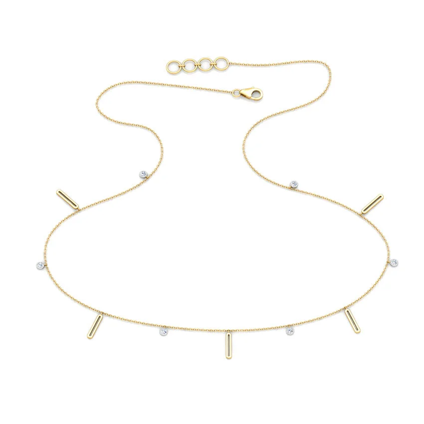 Linear Glow Diamond Necklace