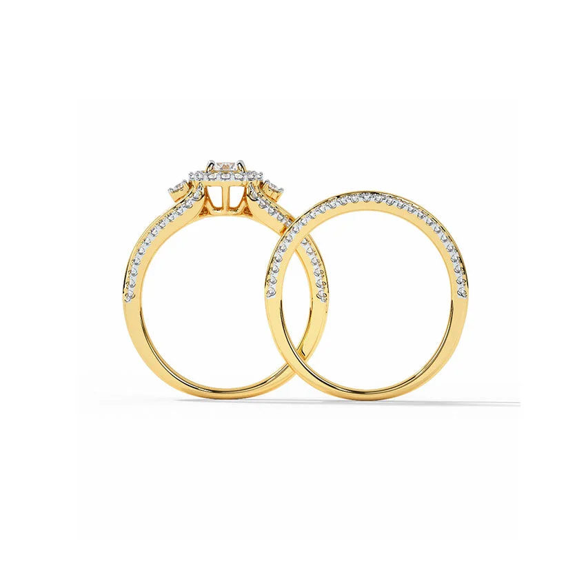 Eternal Halo Bridal Ring Set