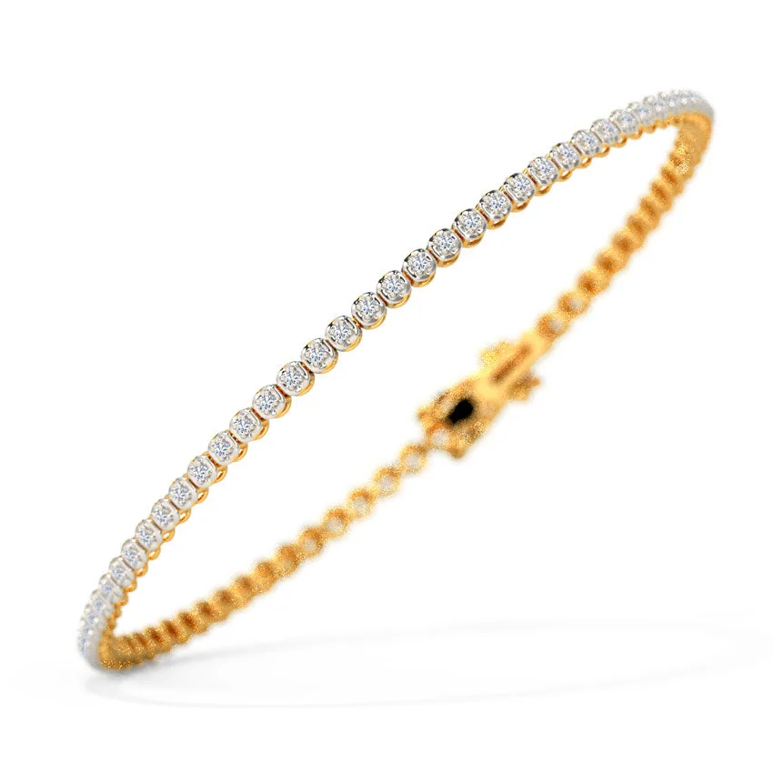 Radiant Line Diamond Tennis Bracelet