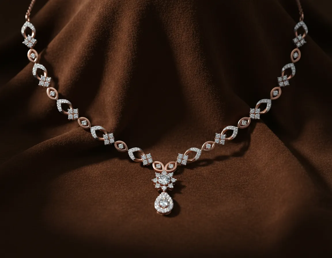 Elystra Bloom Drop Necklace