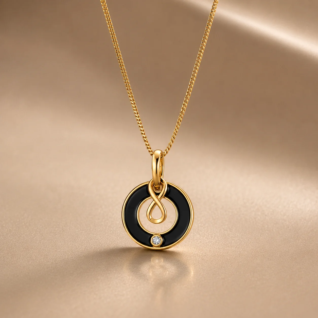 Eclipse Infinity Diamond Pendant