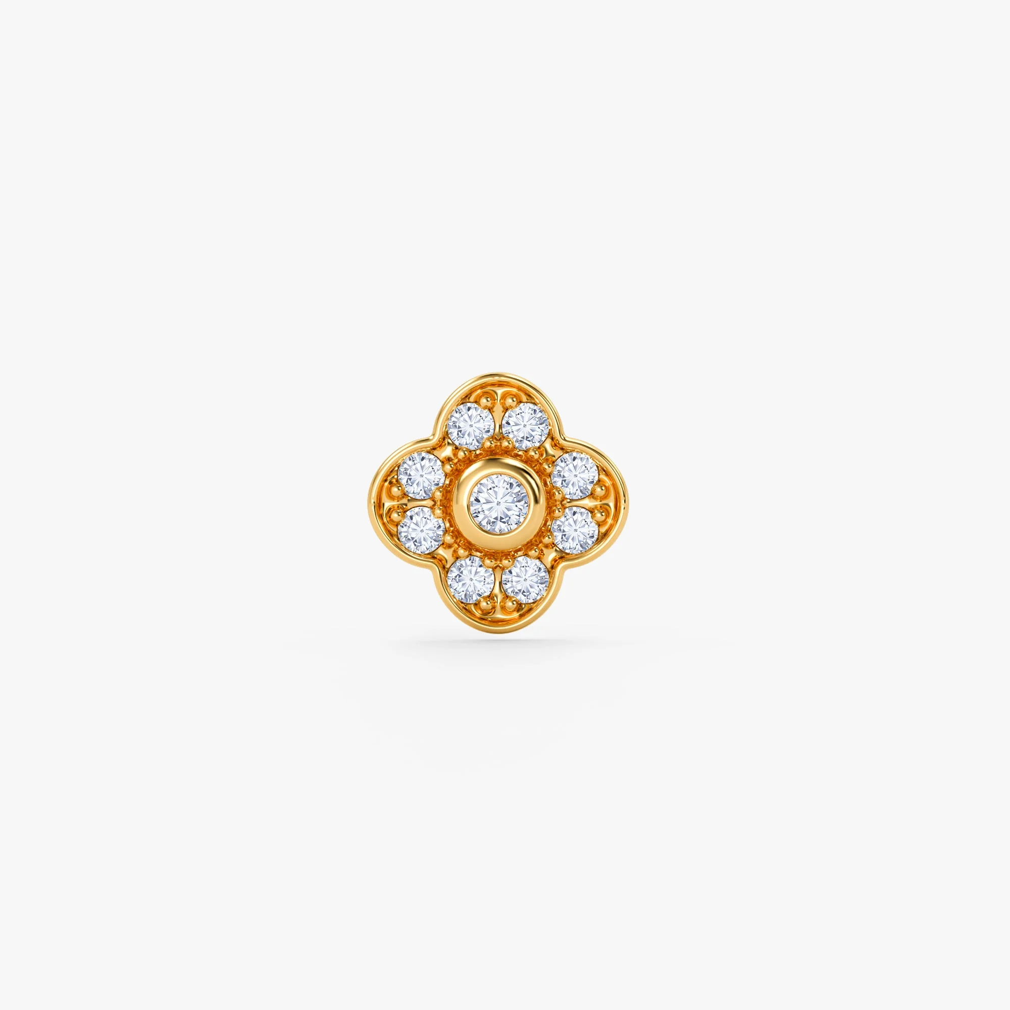 Floral Radiance Nose Pin
