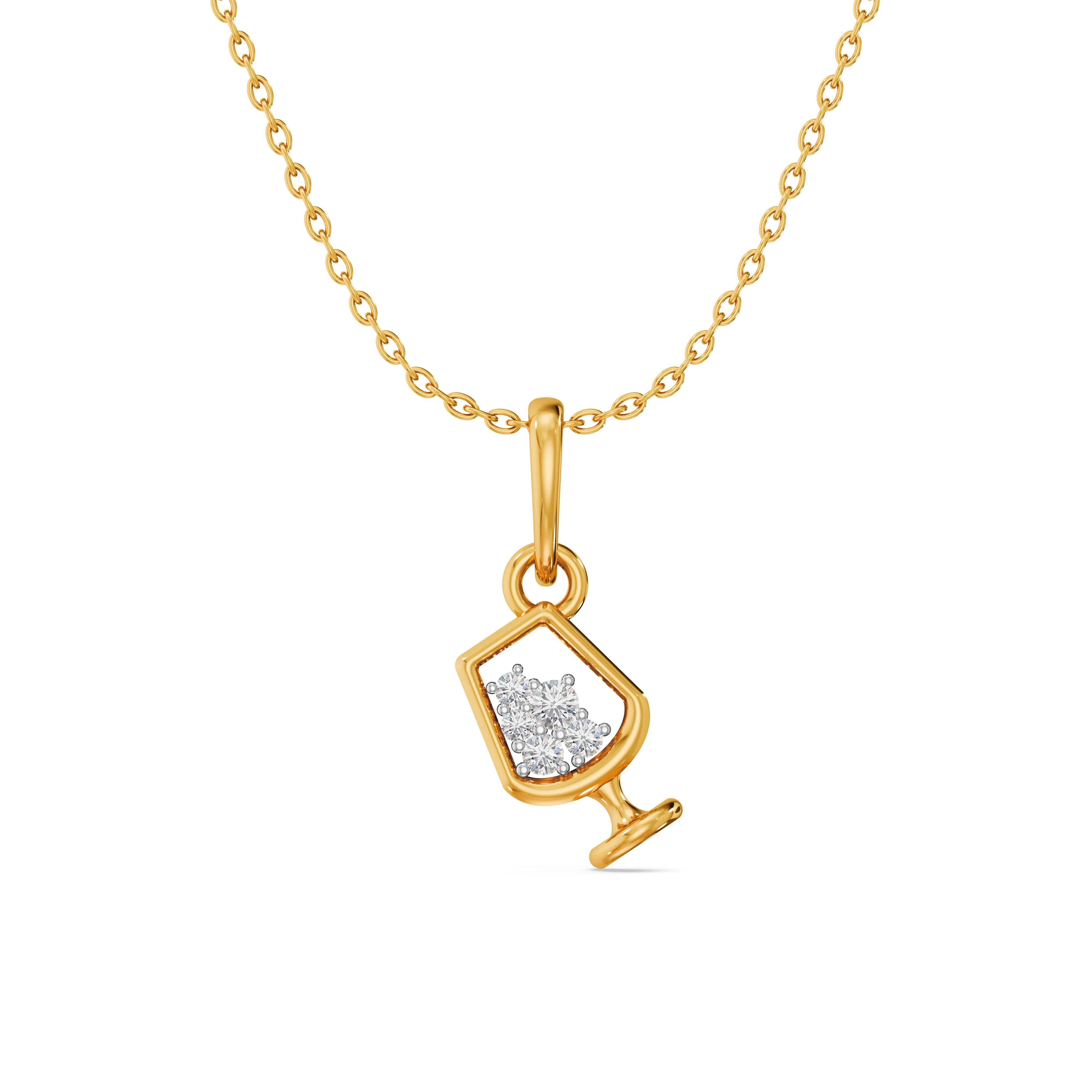 Sparkling Cheers Diamond Pendant