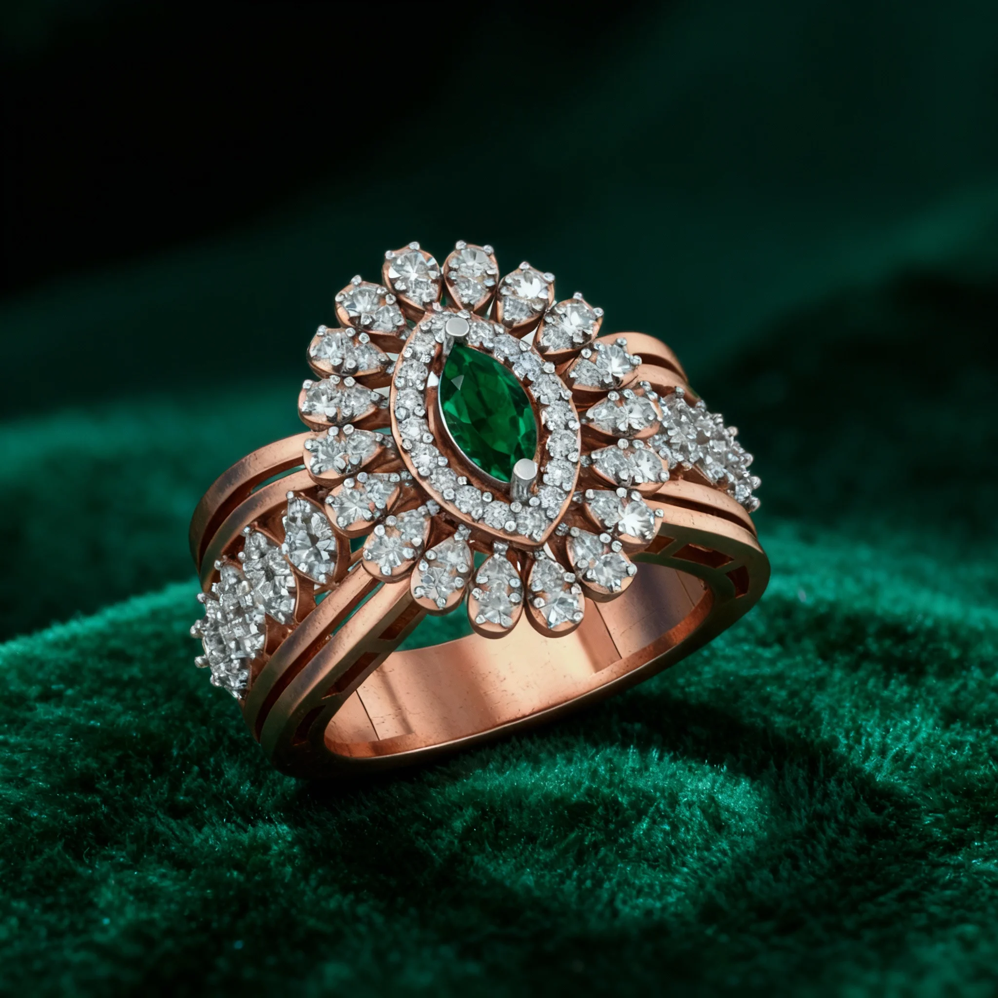 Verdian Majesty Emerald Diamond