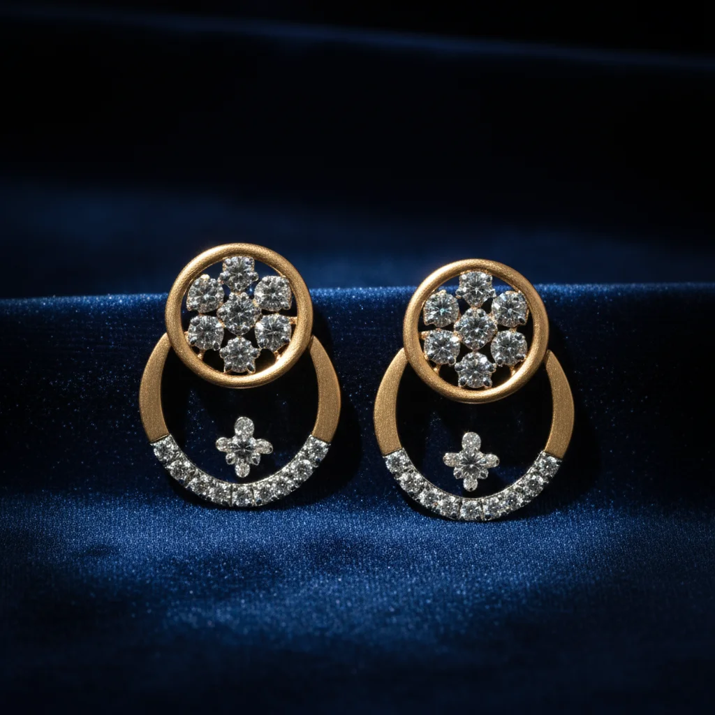 Celestial Halo Diamond Earrings