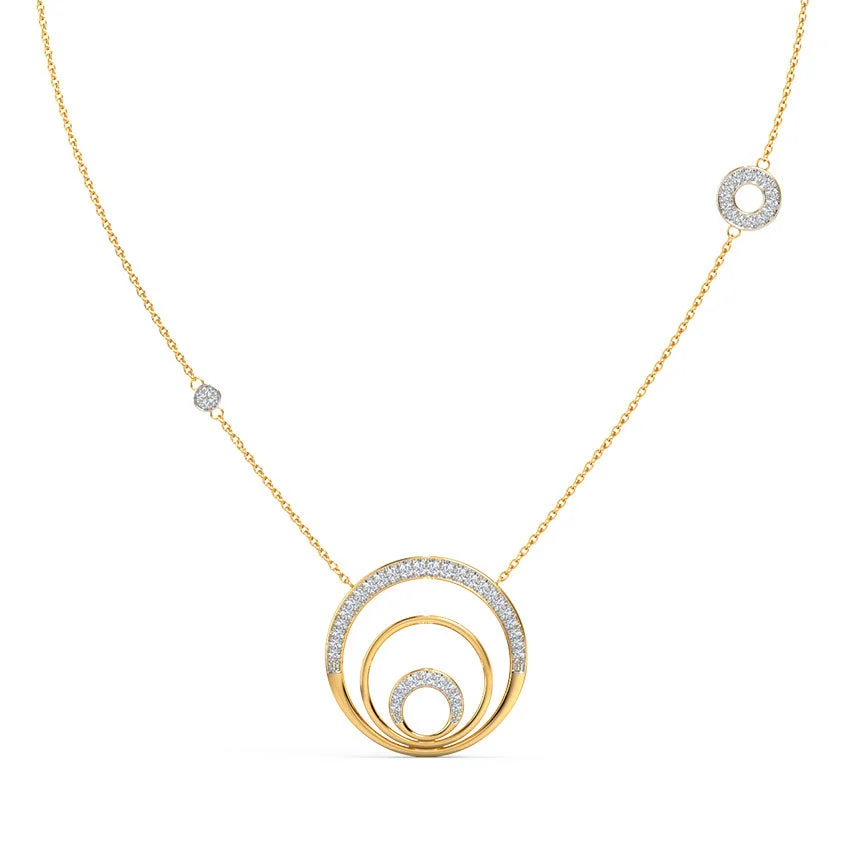 Eterna Orbit Diamond Necklace
