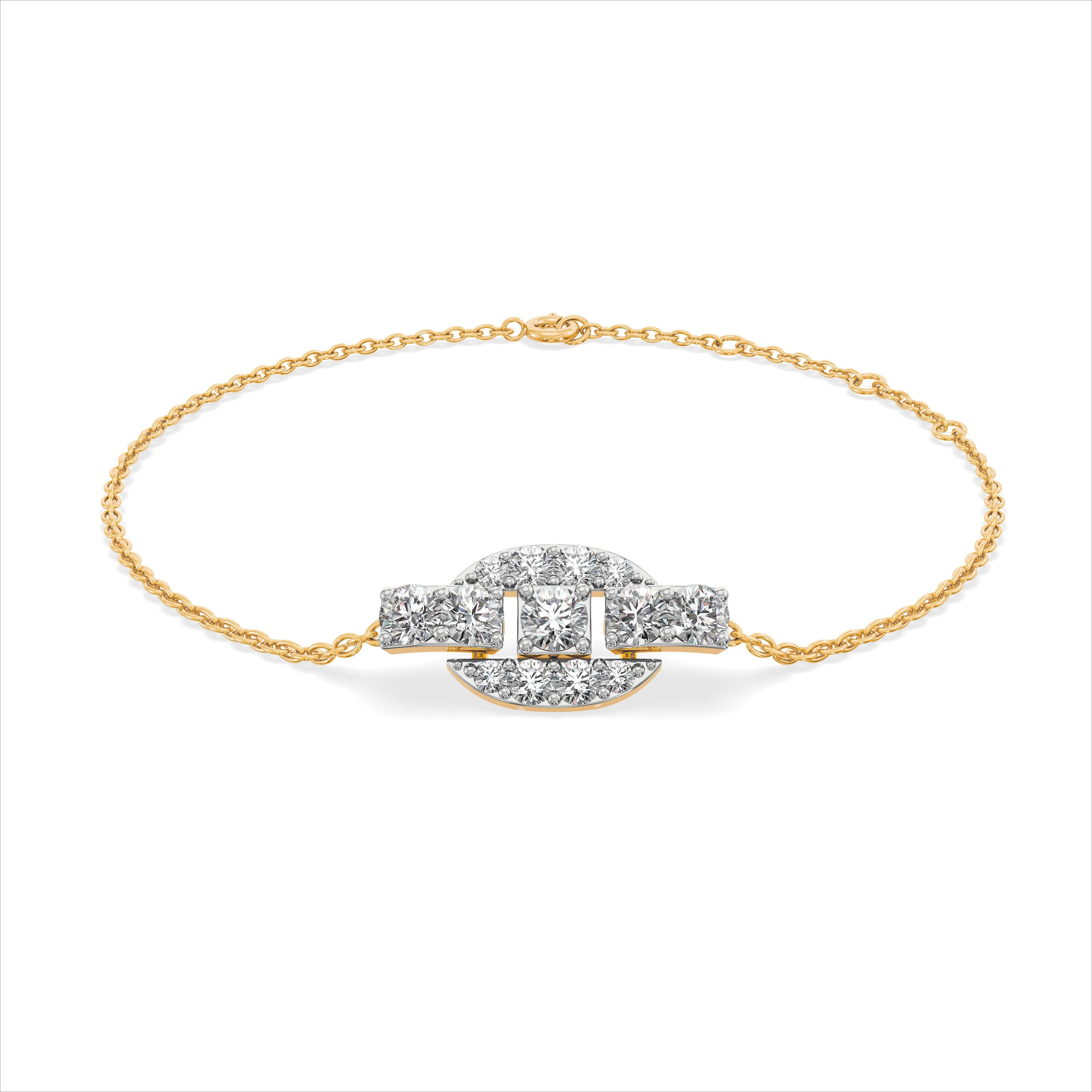 Eclipse Radiance Diamond Bracelet