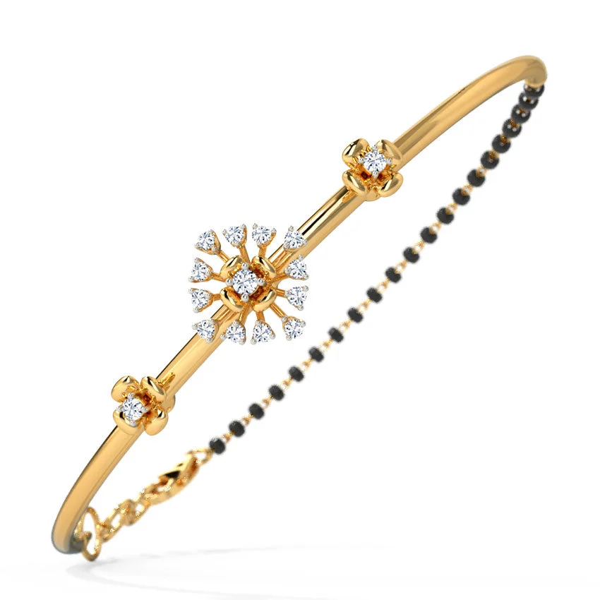 Surya Blossom Diamond Mangalsutra Bracelet