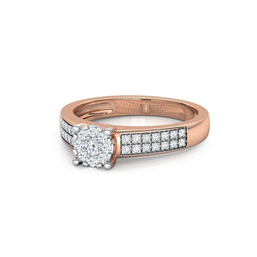 Blush Halo Diamond Ring