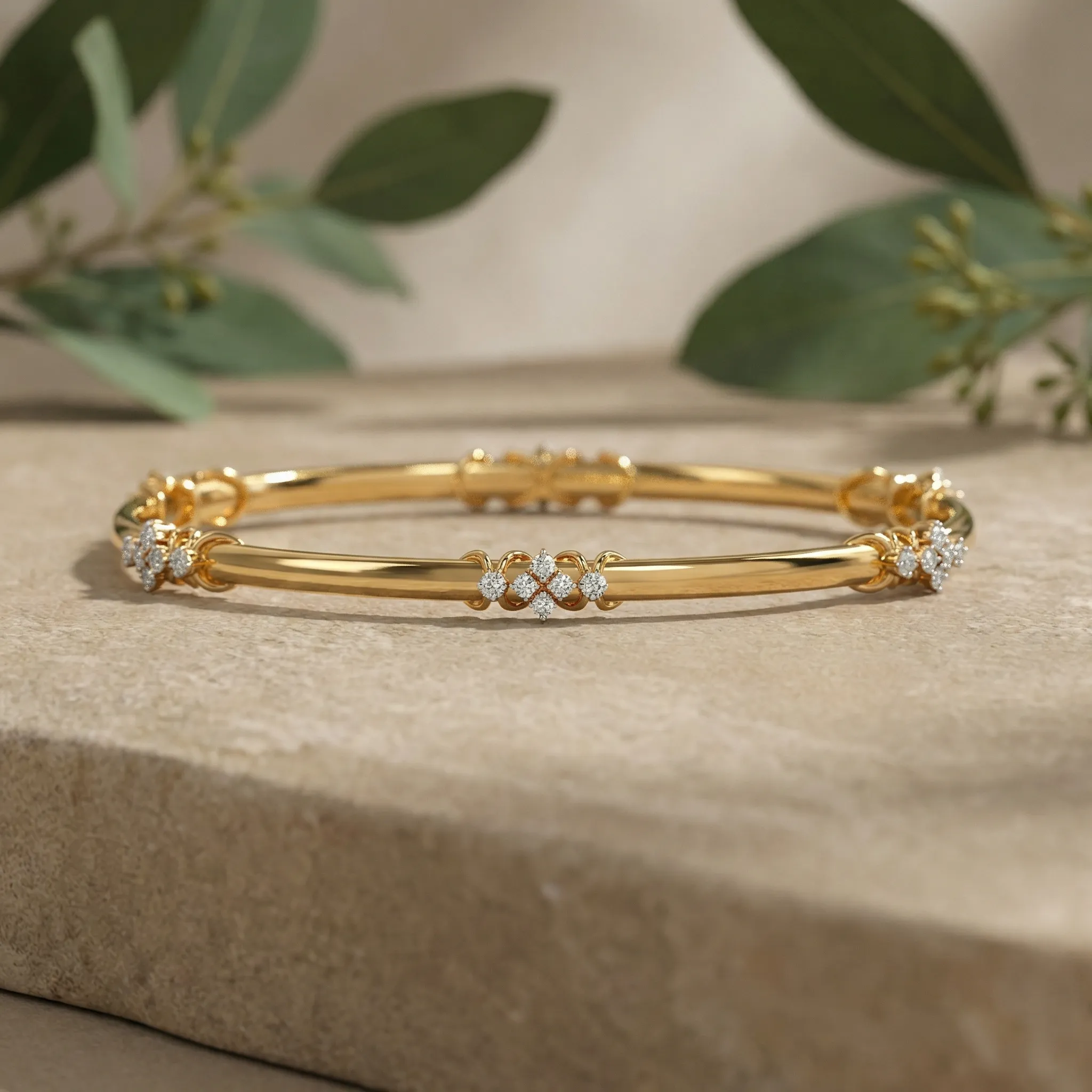 Silque Diamond Bangle