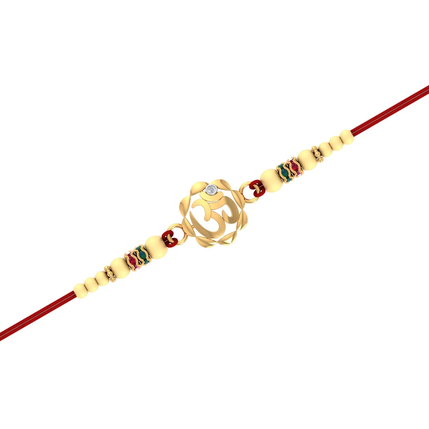 Om Divine Diamond Rakhi