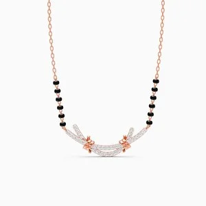 Twin Feather Diamond Mangalsutra