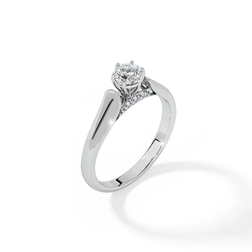 Regal Cathedral Engagement Ring