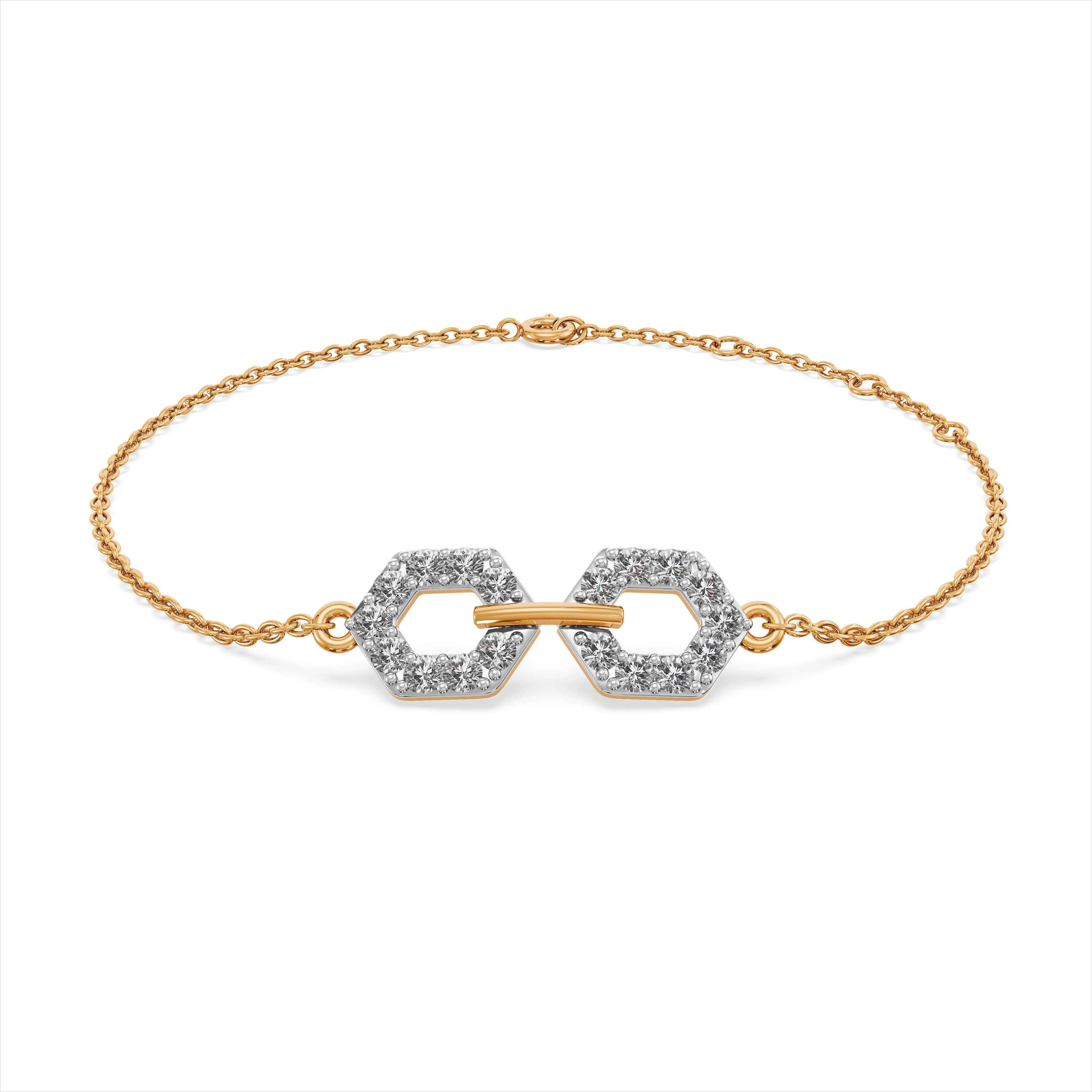 Hexa Harmony Diamond Bracelet