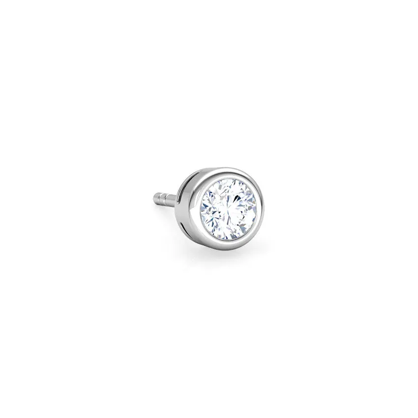 Classic Circle Diamonds Earring