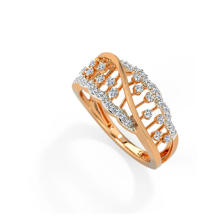 Celestial Weave Diamond Ring