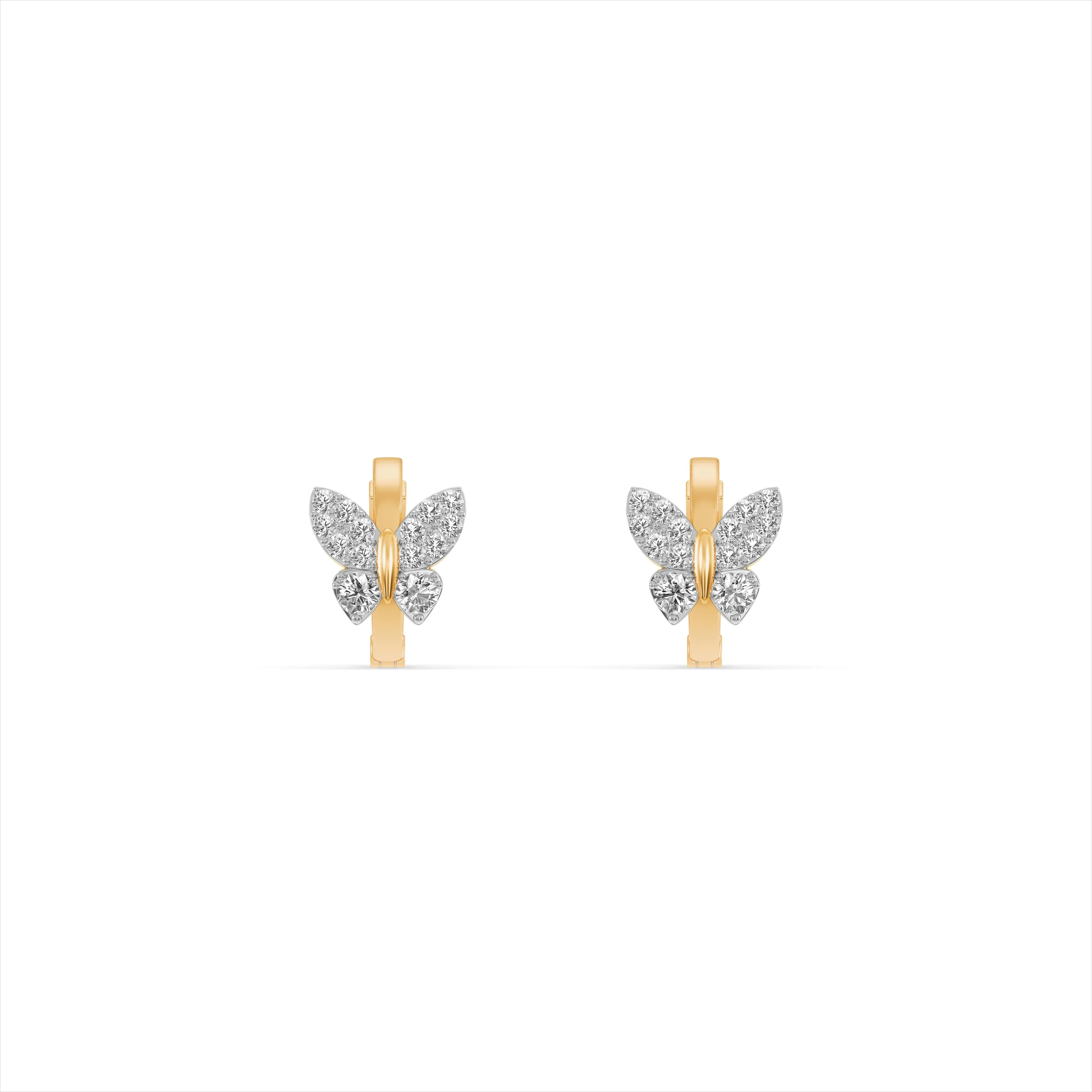 Ethereal Butterfly Hoops