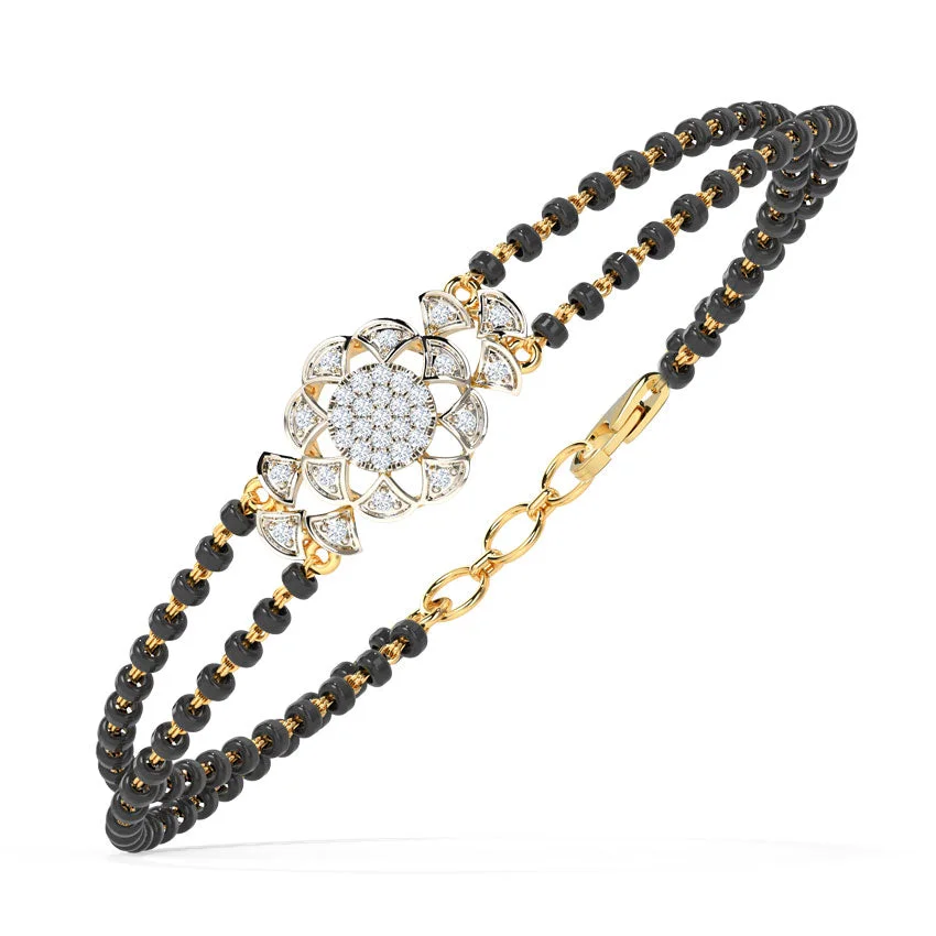 Eternal Lotus Mangalsutra Bracelet