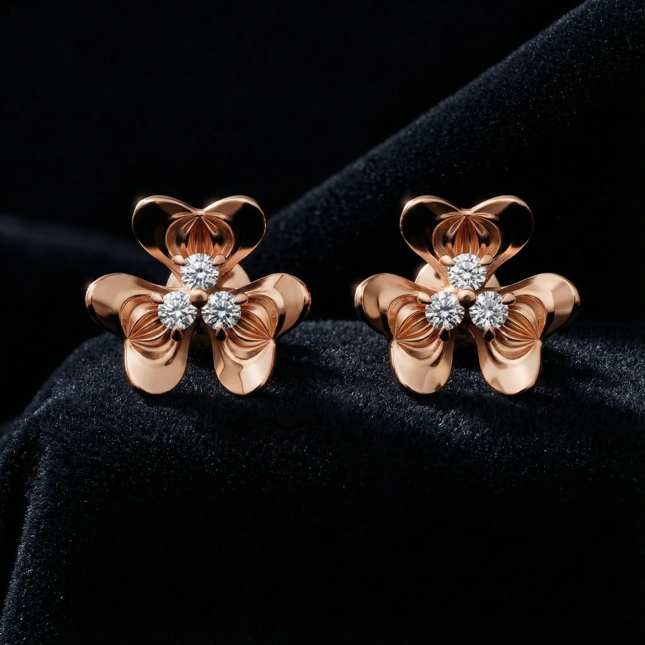 The Golden Clover Studs