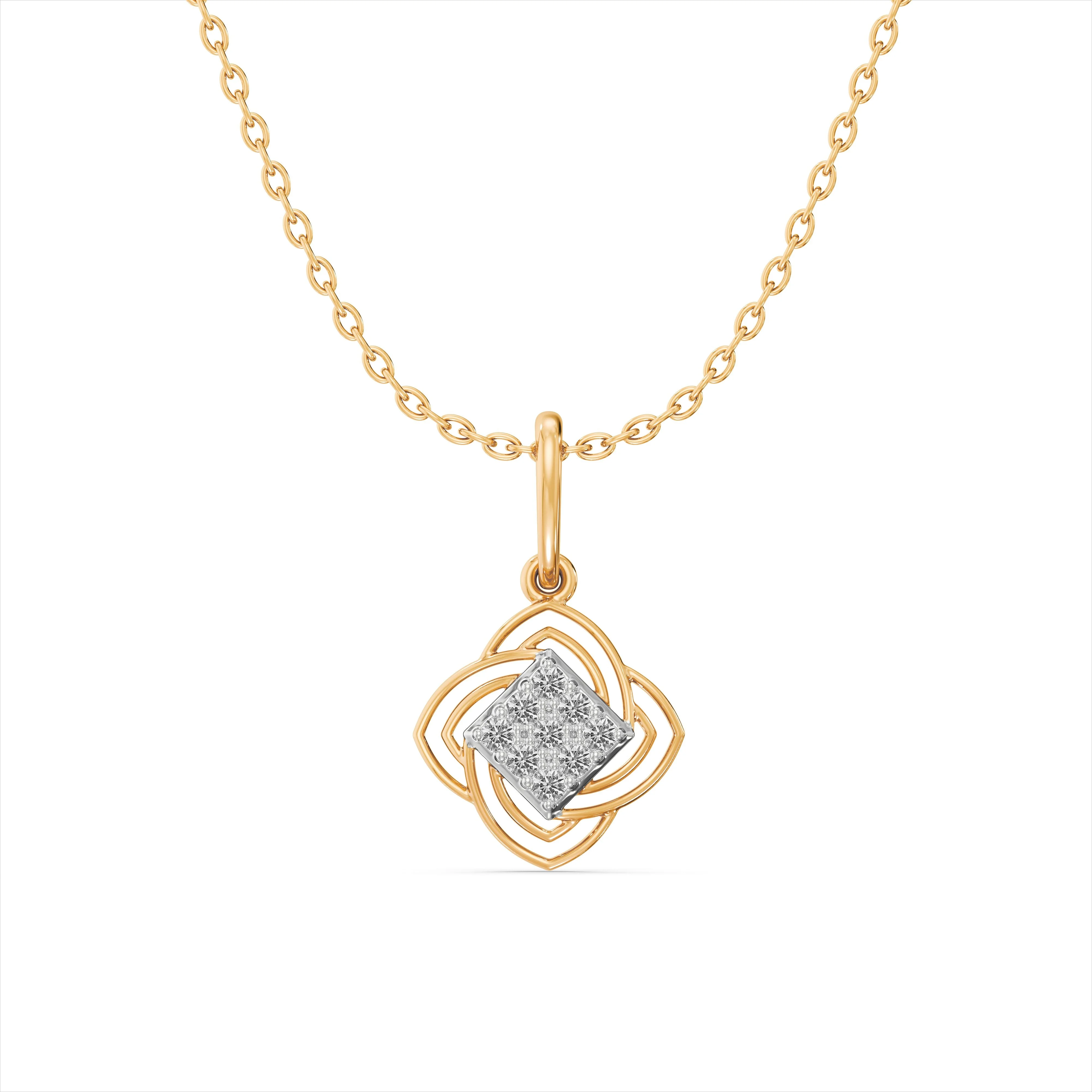 Infinity Frame Diamond Pendant