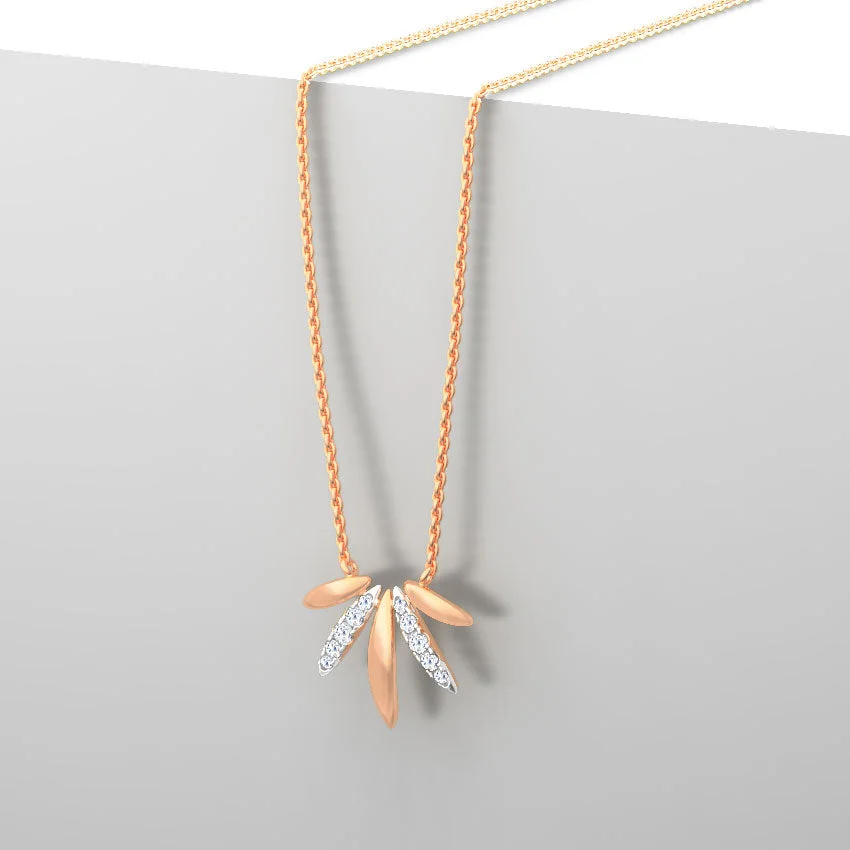 Petal Spark Diamond Necklace