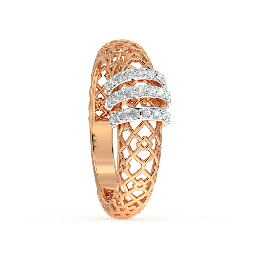 Radiant Trellis Diamond Ring