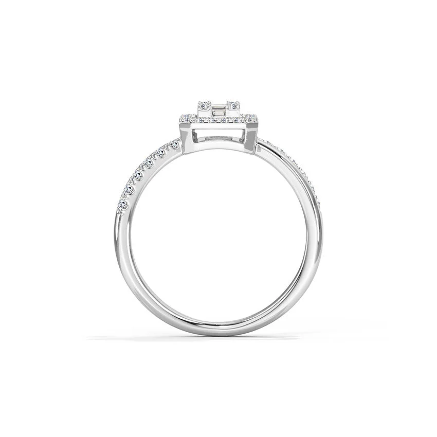 Emerald Halo Diamond Ring