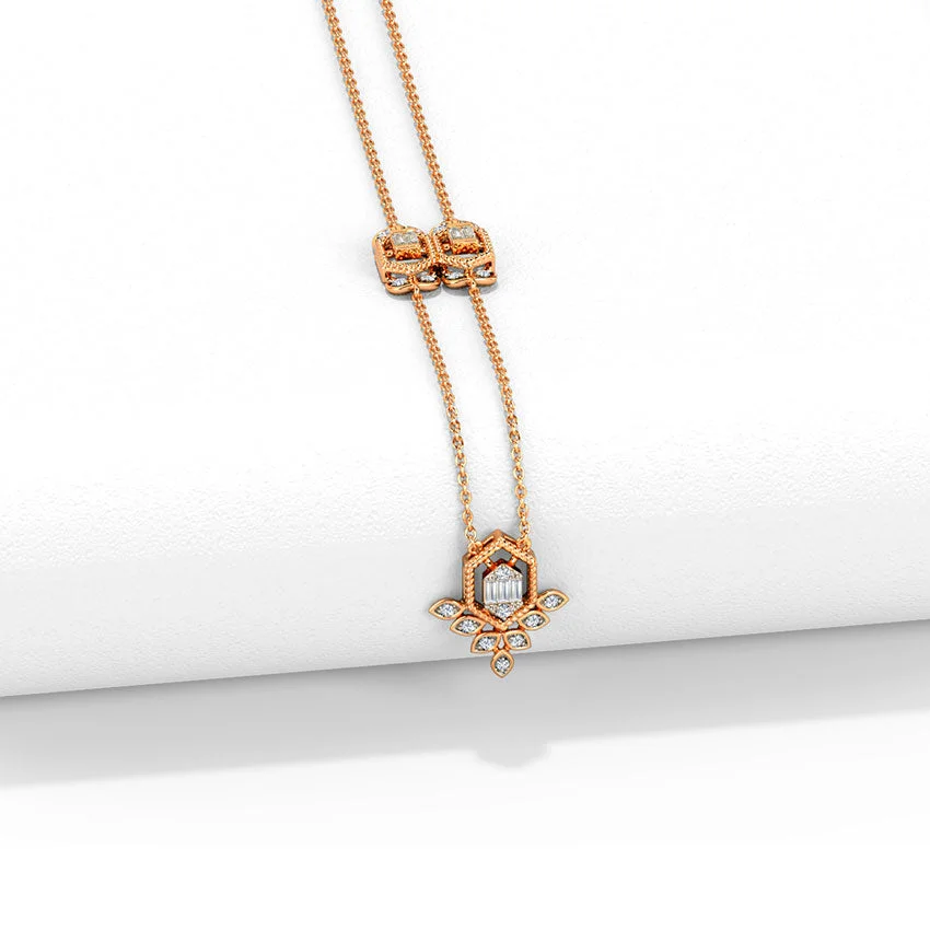 Nova Petal Diamond Necklace