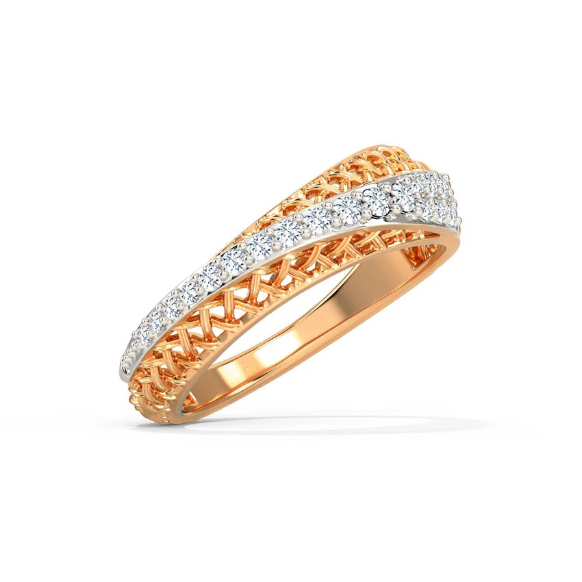 Woven Radiance Diamond Ring
