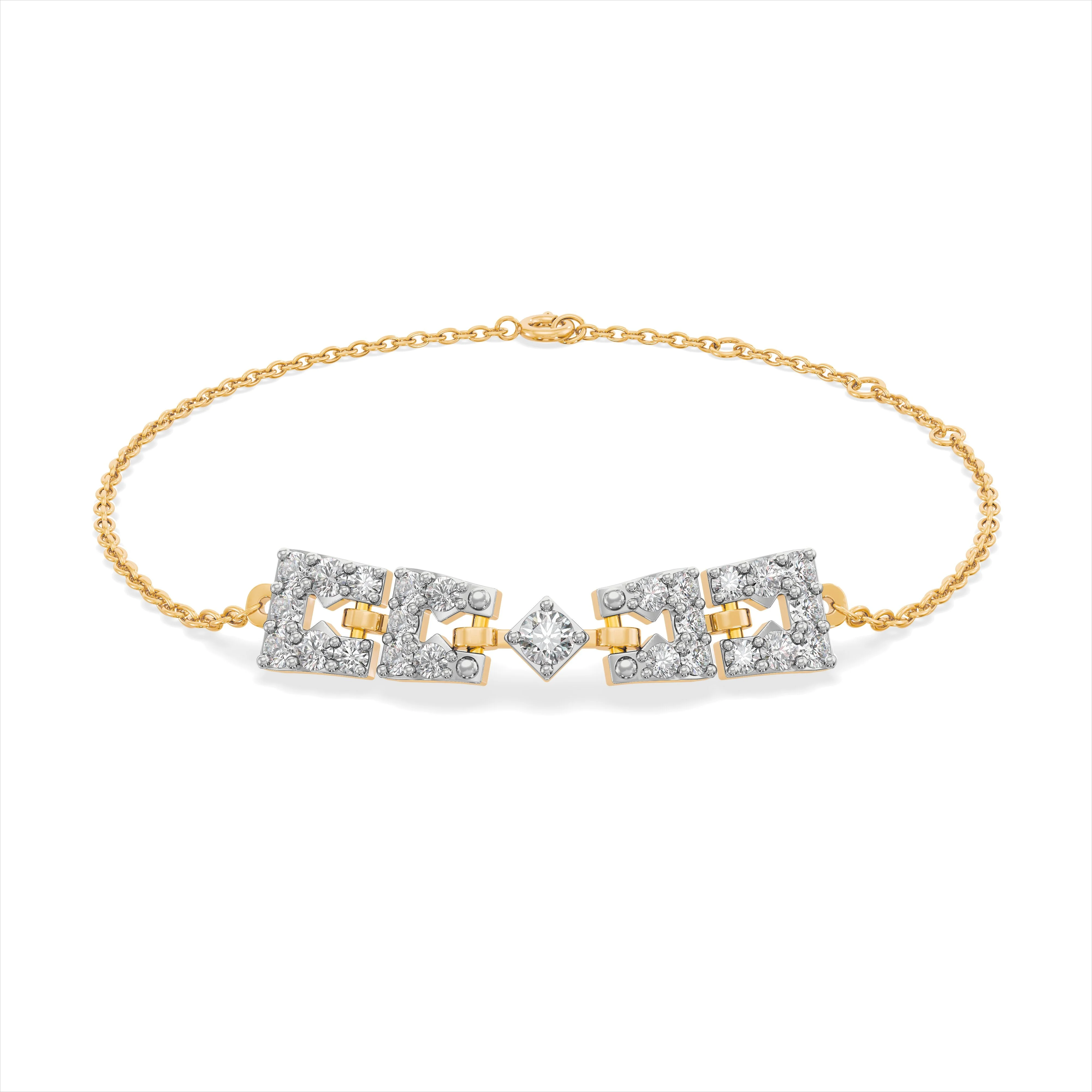 Celestial Link Diamond Bracelet
