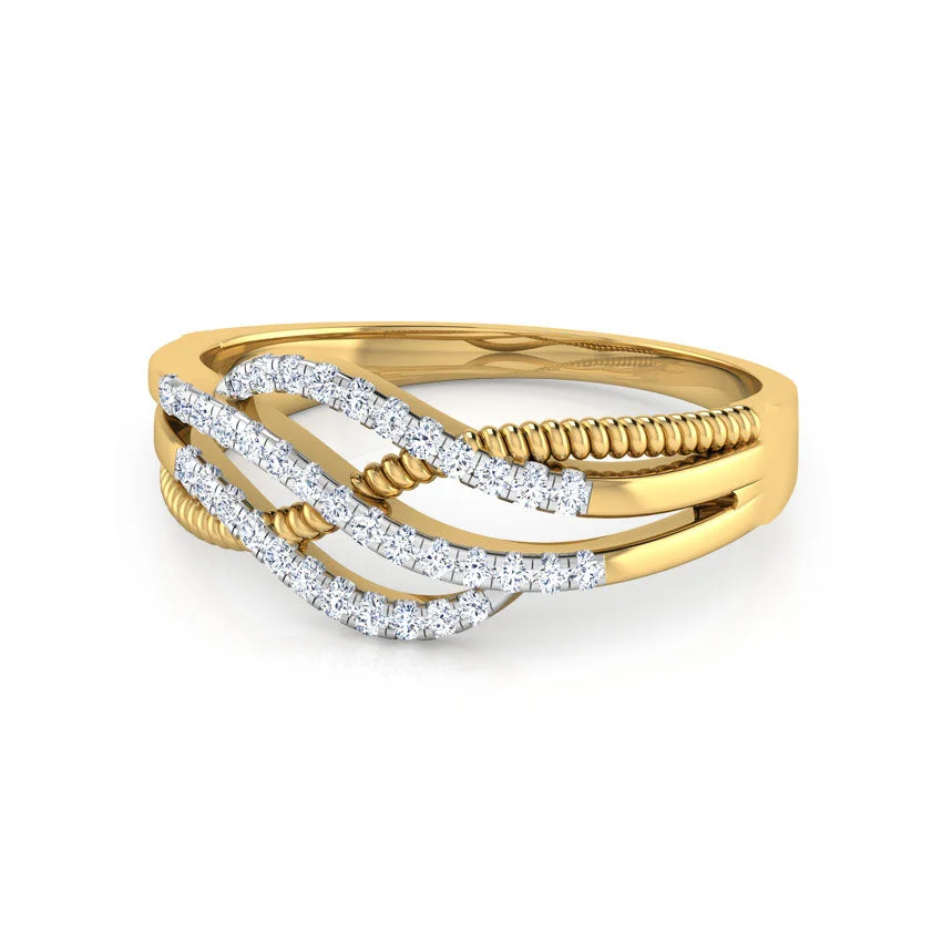 Interwoven Brilliance Diamond Ring