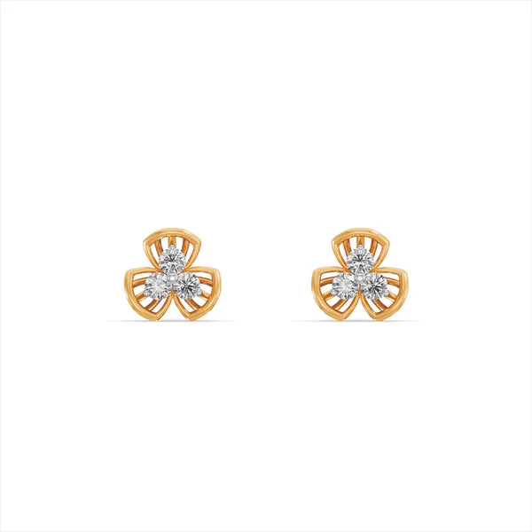 Three Petal Studs