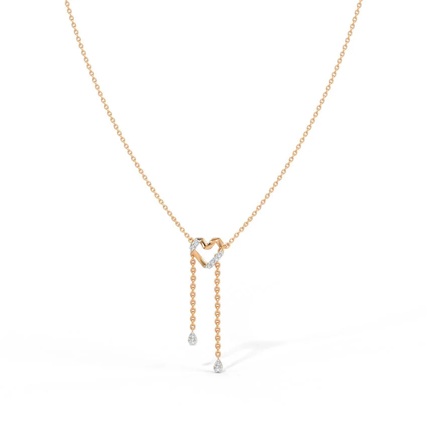 Amoura Heart Drop Necklace