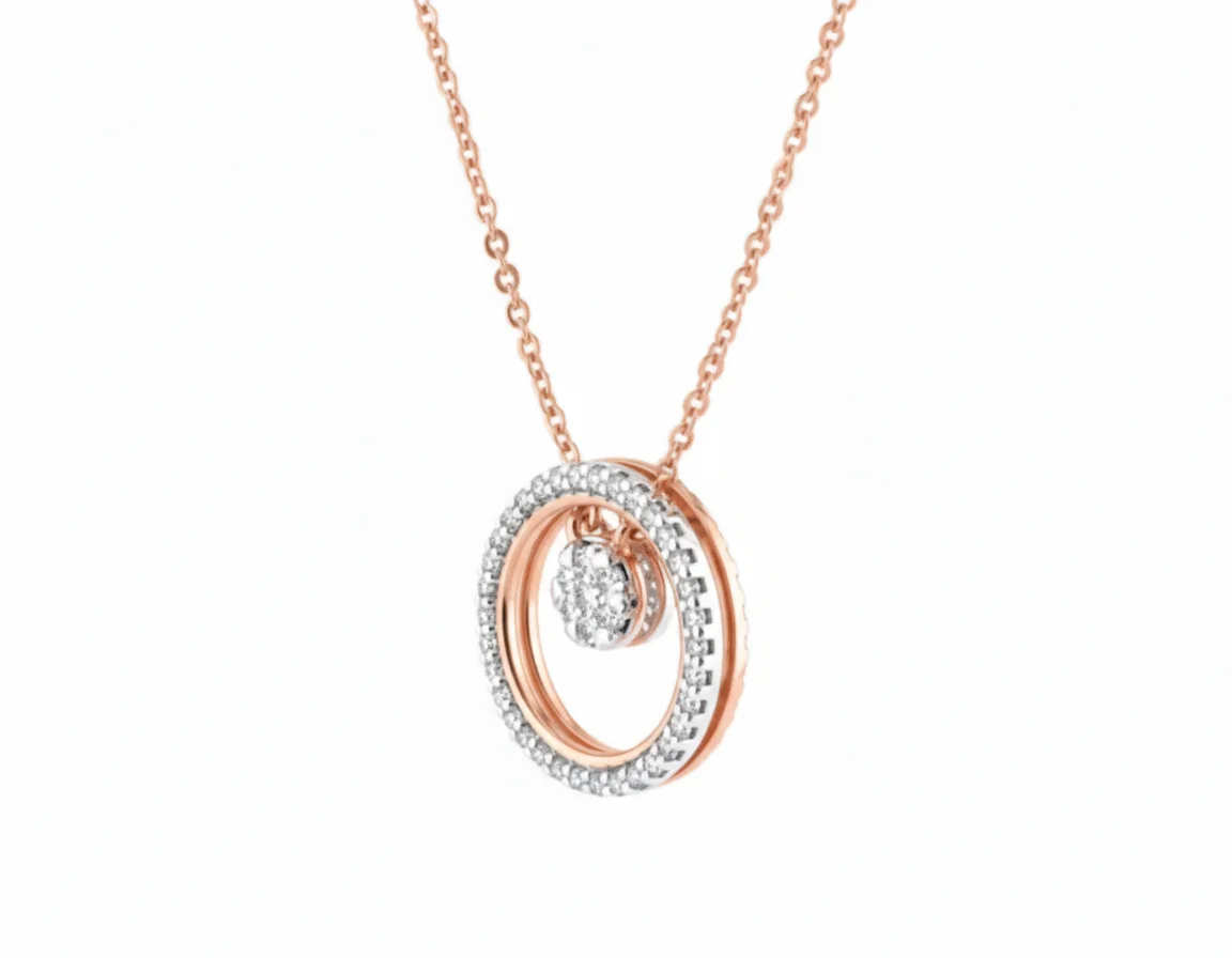 Celestial Orbit Diamond Necklace