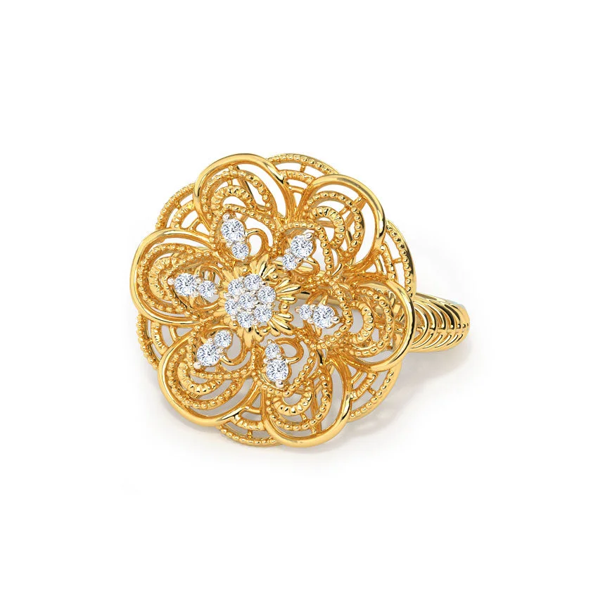 Fleur Royale Diamond Ring