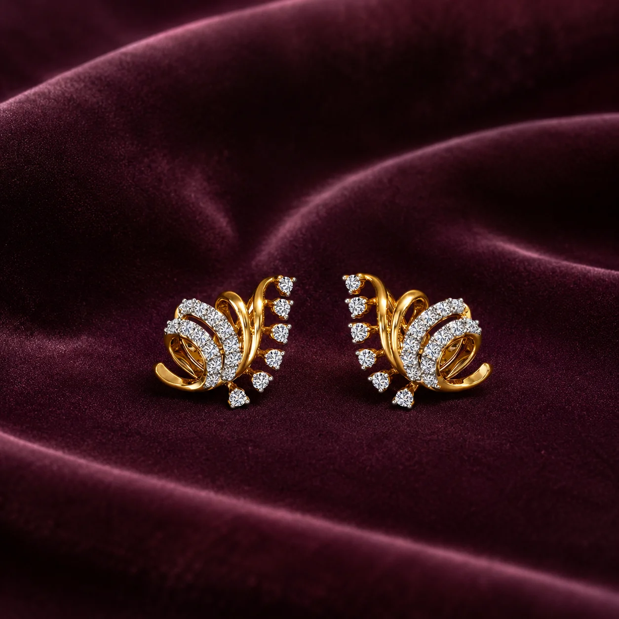 Aurora Swan Bloom Earrings