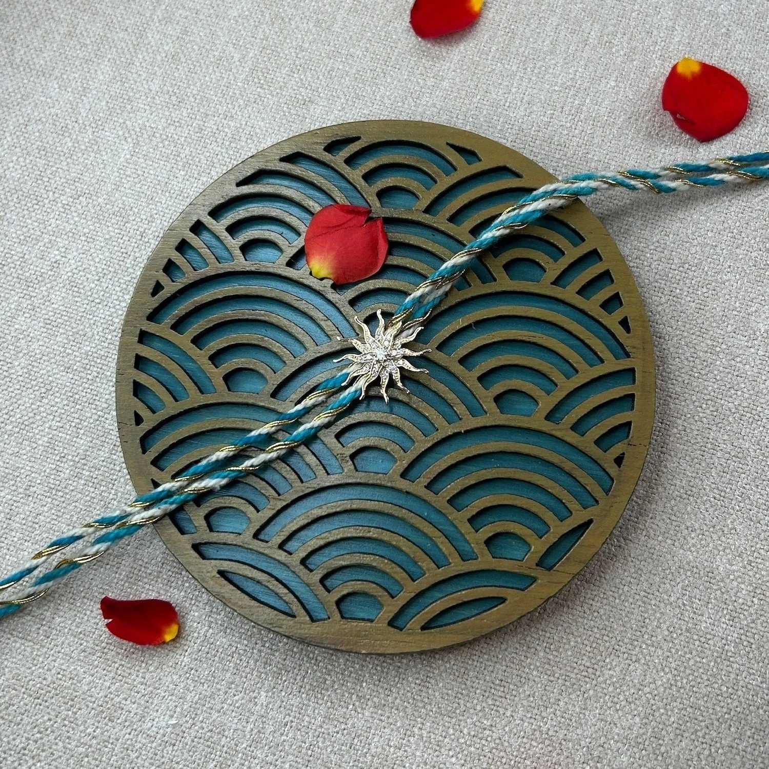 Aurora Sun Diamond Rakhi