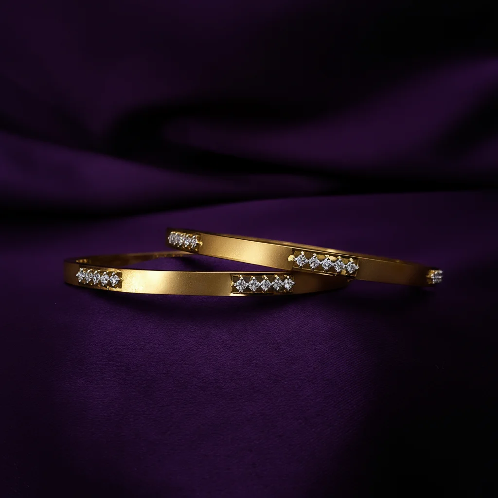 Axel Matte Diamond Bangles