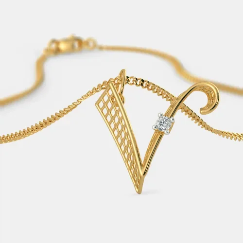 Victory V Diamond Pendant
