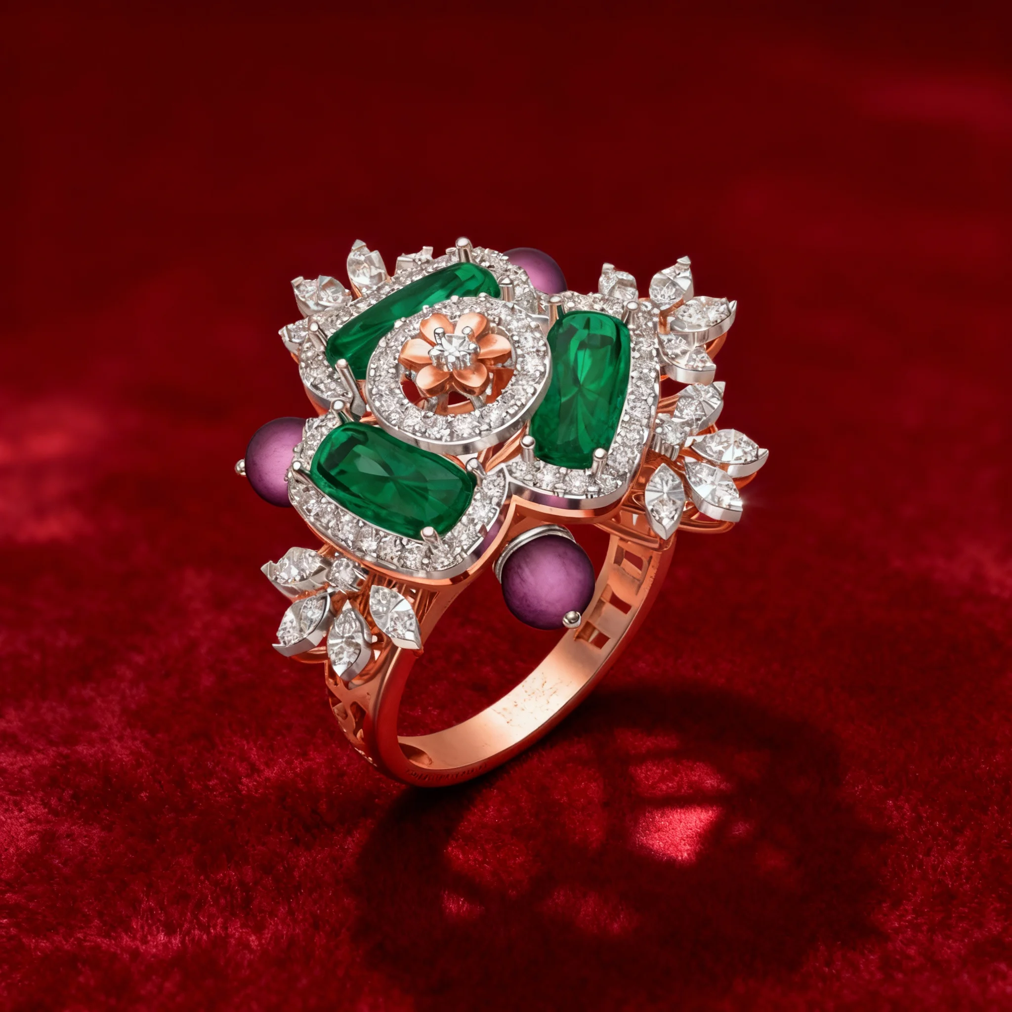 Florentina Jewel Garden Ring